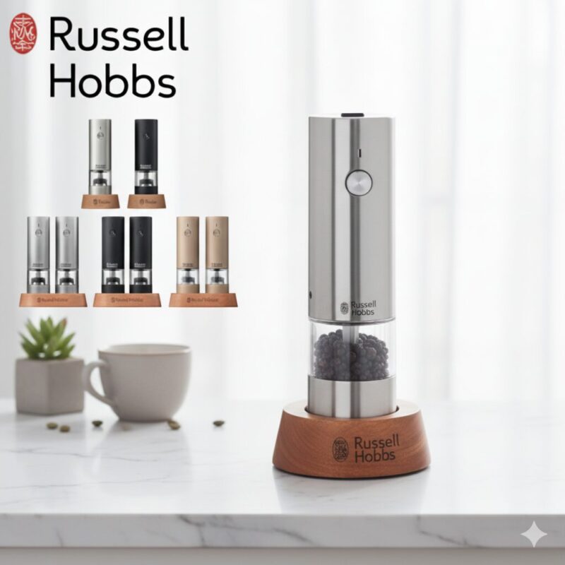 キッチンに立つたびに「もっと便利に調理できたら…」と思ったことはありませんか?そんな時にぴったりなのが、ラッセルホブスの充電式ソルト&ペッパーミニ「7941JP」です。スタイリッシュで高級感あるデザインは、インテリアとしても魅力的。さらに、片手で操作できる手軽さや、粒度調整のしやすさも抜群で、料理がより一層楽しくなると話題です。